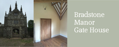 Building Restoration work at Bradstone Manor Gate House
